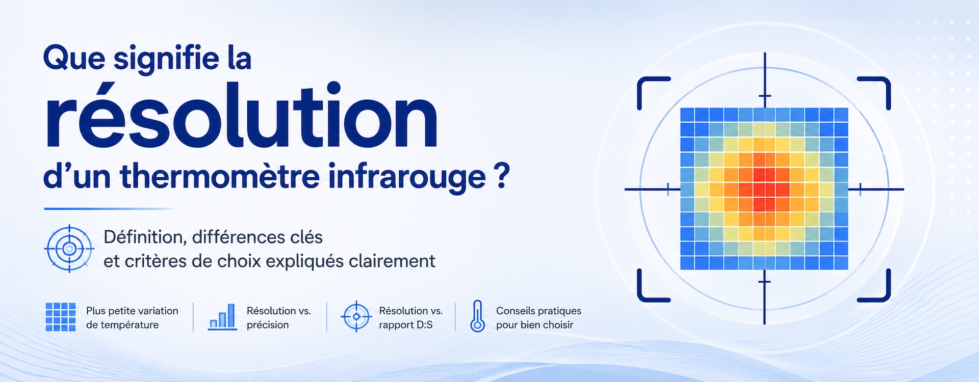 Que signifie la résolution d’un thermomètre infrarouge ?
