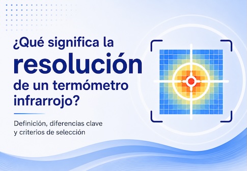 ¿Qué significa la resolución de un termómetro infrarrojo?