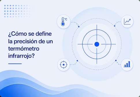 ¿Cómo se define la precisión de un termómetro infrarrojo?